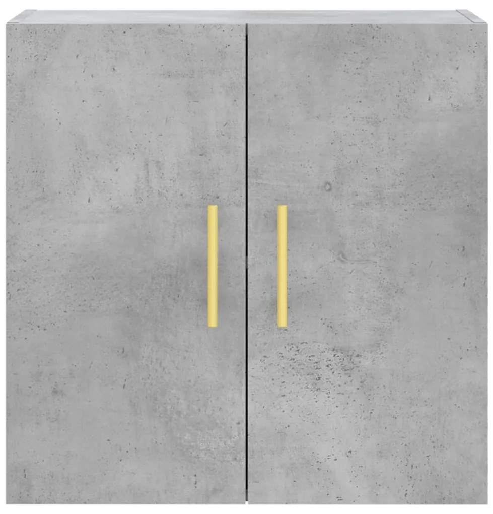 vidaXL Ντουλάπι Τοίχου Γκρι Σκυροδέματος 60x31x60 εκ. Επεξεργ. Ξύλο
