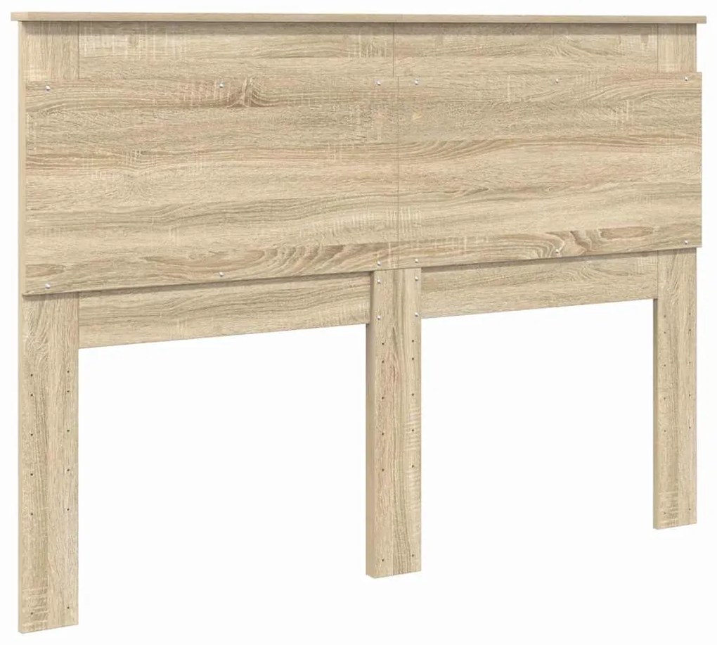 vidaXL Κεφαλάρι με κεφαλάρι Δρύς Sonoma 160 cm Επεξεργασμένο ξύλο