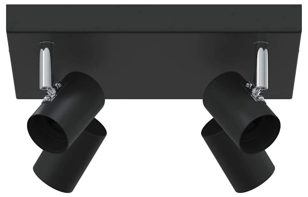 vidaXL Σποτ οροφής Μαύρο 26.5 x 26 x 11.5 εκ Ατσάλι