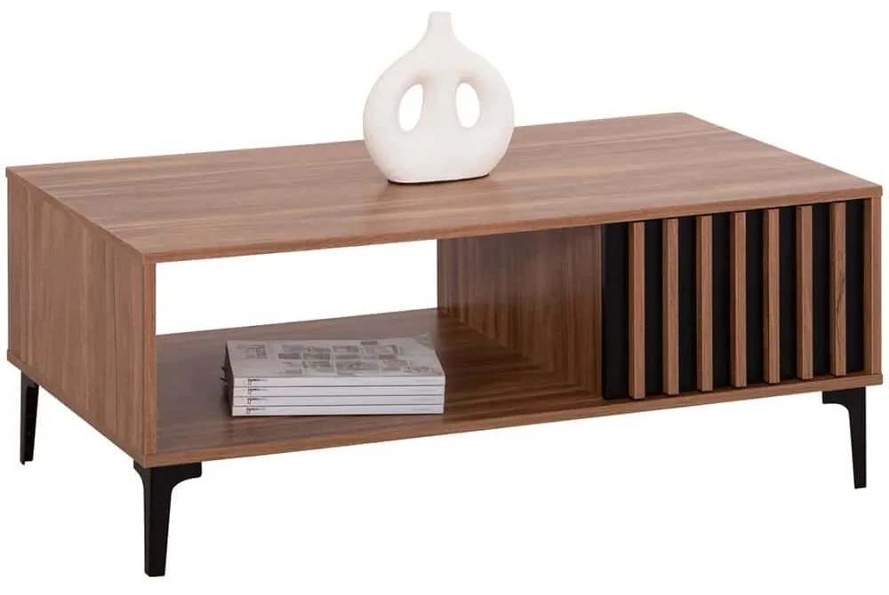 Τραπέζι Σαλονιού Harry HM18007.01 110x60x43,5cm Black-Natural