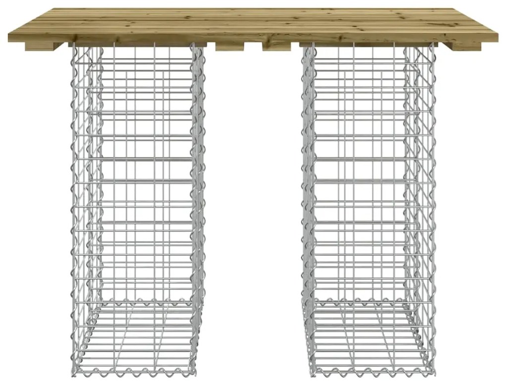 vidaXL Παγκάκι Κήπου Συρματοκιβώτιο 100x70x72εκ. Εμποτ. Ξύλο Πεύκου