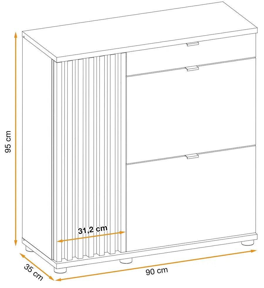 Swap XIX Σύνθεση Καφέ δρυς 280x180x40