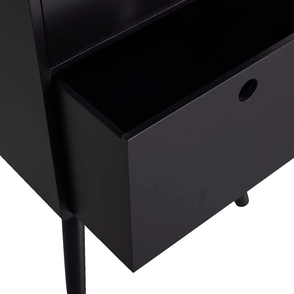 Κομοδίνο DE EEKHOORN Ozzy nightstand high wood black 374053-Z-0071