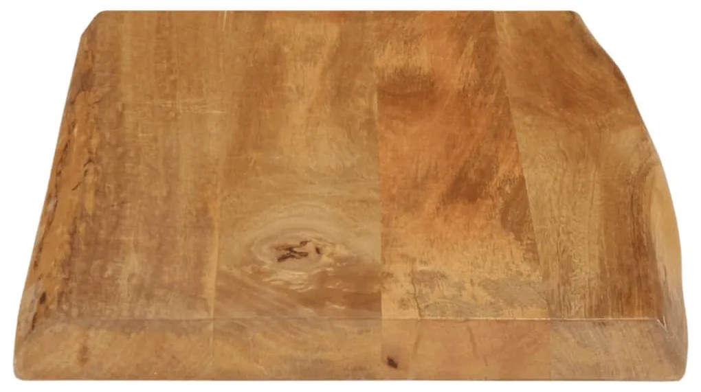vidaXL Επιφάνεια Τραπεζιού 60x40x2,5 εκ. Live Edge Μασίφ Ξύλο Μάνγκο