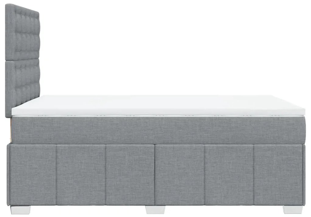 ΚΡΕΒΑΤΙ BOXSPRING ΜΕ ΣΤΡΩΜΑ ΑΝΟΙΧΤΟ ΓΚΡΙ 120X190 ΕΚ. ΥΦΑΣΜΑΤΙΝΟ 3291621