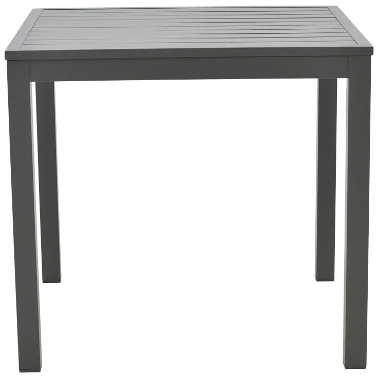 Τραπεζαρία Kliton-Kherson σετ 5τεμ pakoworld αλουμίνιο σε ανθρακί απόχρωση 80x80x74εκ