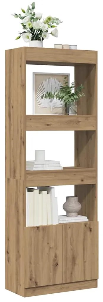 vidaXL Ντουλάπι Αρτισιανή Δρυς 63x33x180 εκ. από Επεξεργασμένο Ξύλο