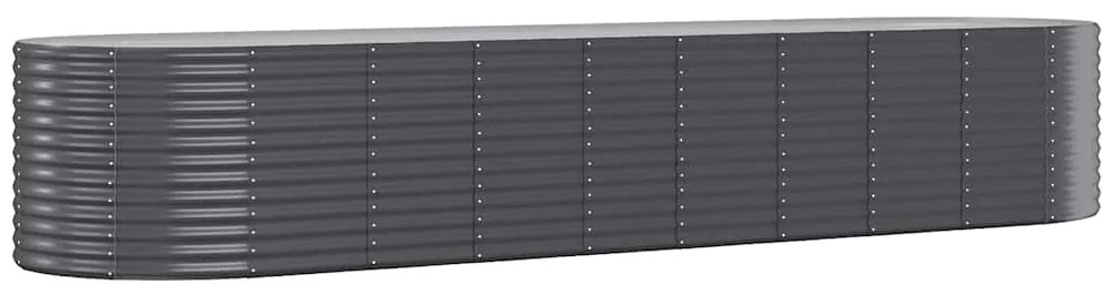 vidaXL Ζαρντινιέρα Ανθρακί 396x100x68εκ Γαλβανισμένος χάλυβας