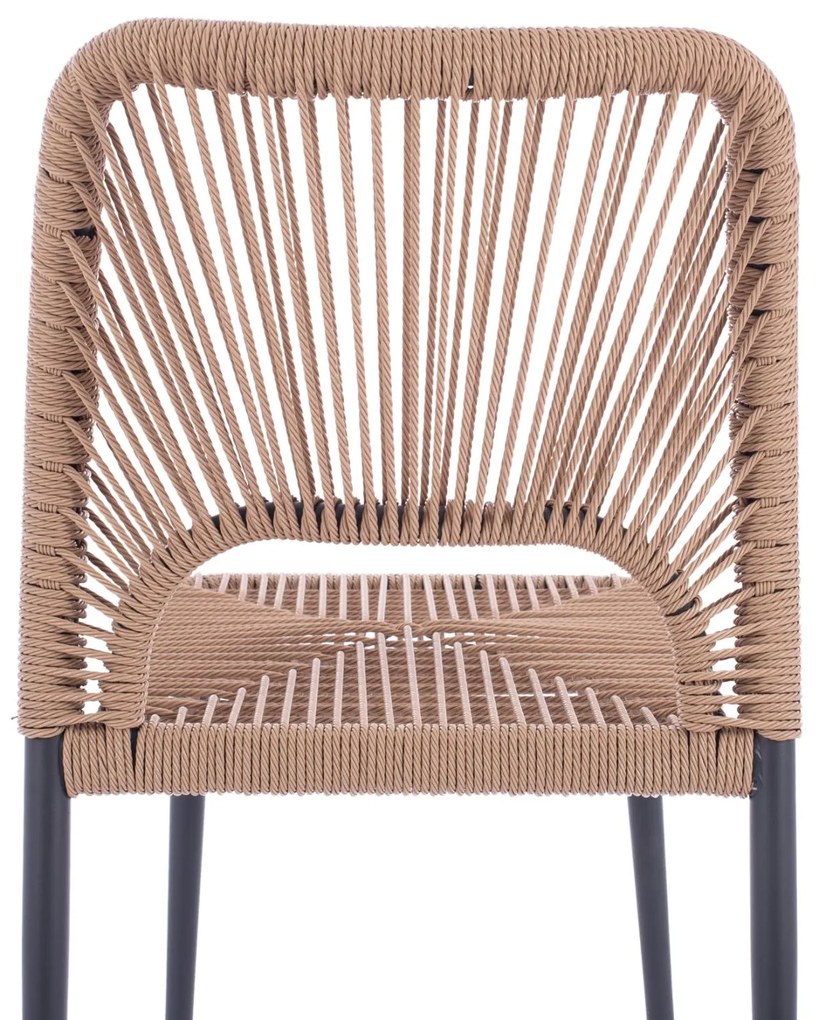 Καρέκλα C5770.02 Αλουμινίου Γκρί με PE Rattan Μπέζ 45x63x82Υ εκ. 46x63x82 εκ.