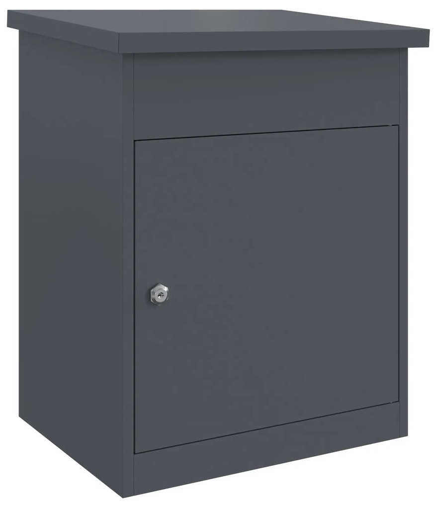 vidaXL Θυρίδα Πακέτων Ανθρακί 44 x 35 x 59 εκατοστά Ατσάλι