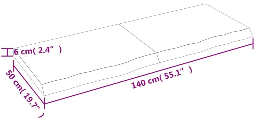 ΠΑΓΚΟΣ ΜΠΑΝΙΟΥ ΑΝ. ΚΑΦΕ 140 X 50 X 6 ΕΚ. ΕΠΕΞΕΡΓ. ΜΑΣΙΦ ΞΥΛΟ 3156150