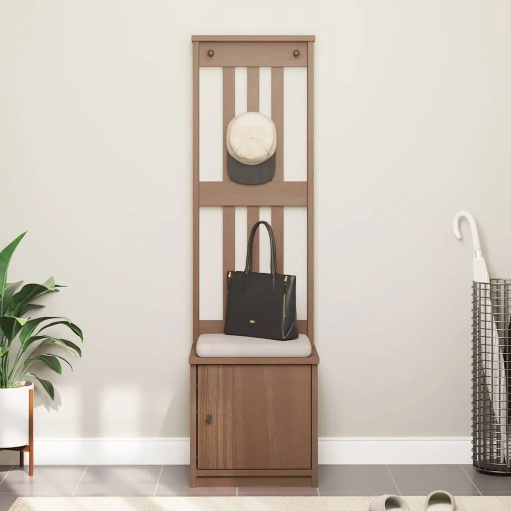 vidaXL Δέντρο χωλ "SANDNES" 45x40x159,5 εκ.Πεύκο μασίφ ξύλο