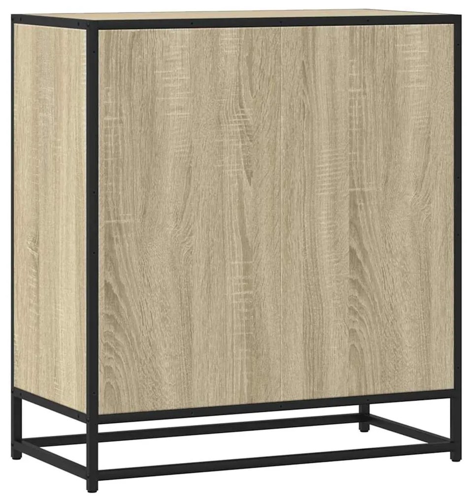 vidaXL Sideboard Sonoma Oak 68x35x76cm Κατασκευασμένο ξύλο και μέταλλο