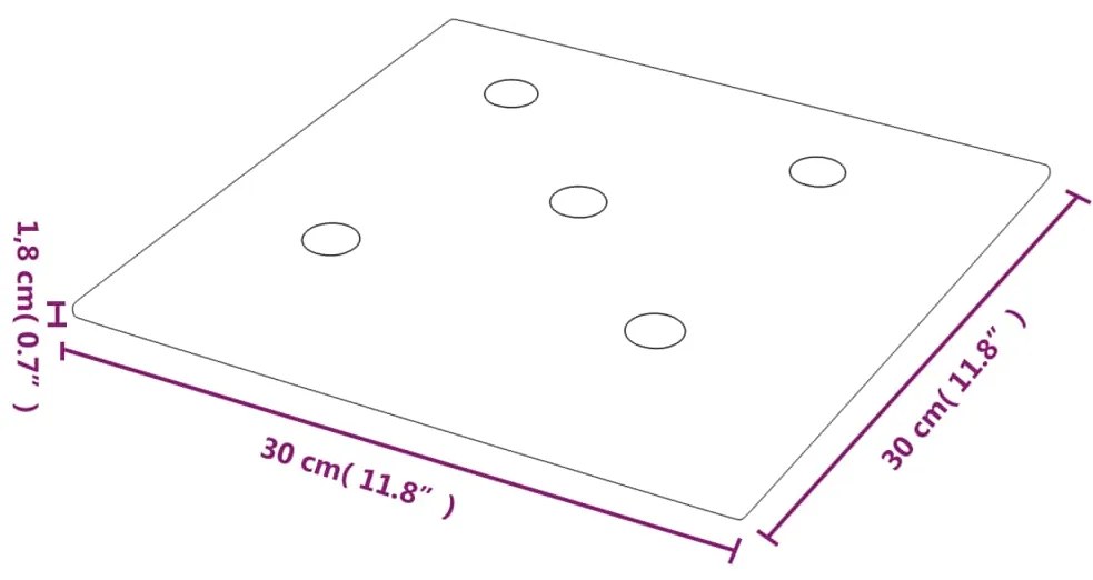 ΠΑΝΕΛ ΤΟΙΧΟΥ 12 ΤΕΜ. ΜΠΟΡΝΤΟ 30 X 30 ΕΚ. 1,08 Μ² ΣΥΝΘ. ΔΕΡΜΑ 343979