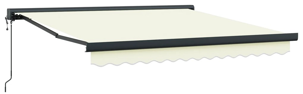 vidaXL Αυτόματη Αναδιπλούμενη Τέντα Κρεμ 300 x 250 cm