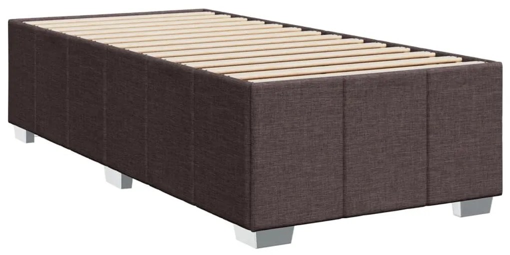 ΚΡΕΒΑΤΙ BOXSPRING ΜΕ ΣΤΡΩΜΑ ΣΚΟΥΡΟ ΚΑΦΕ 90X190 ΕΚ. ΥΦΑΣΜΑΤΙΝΟ 3286933