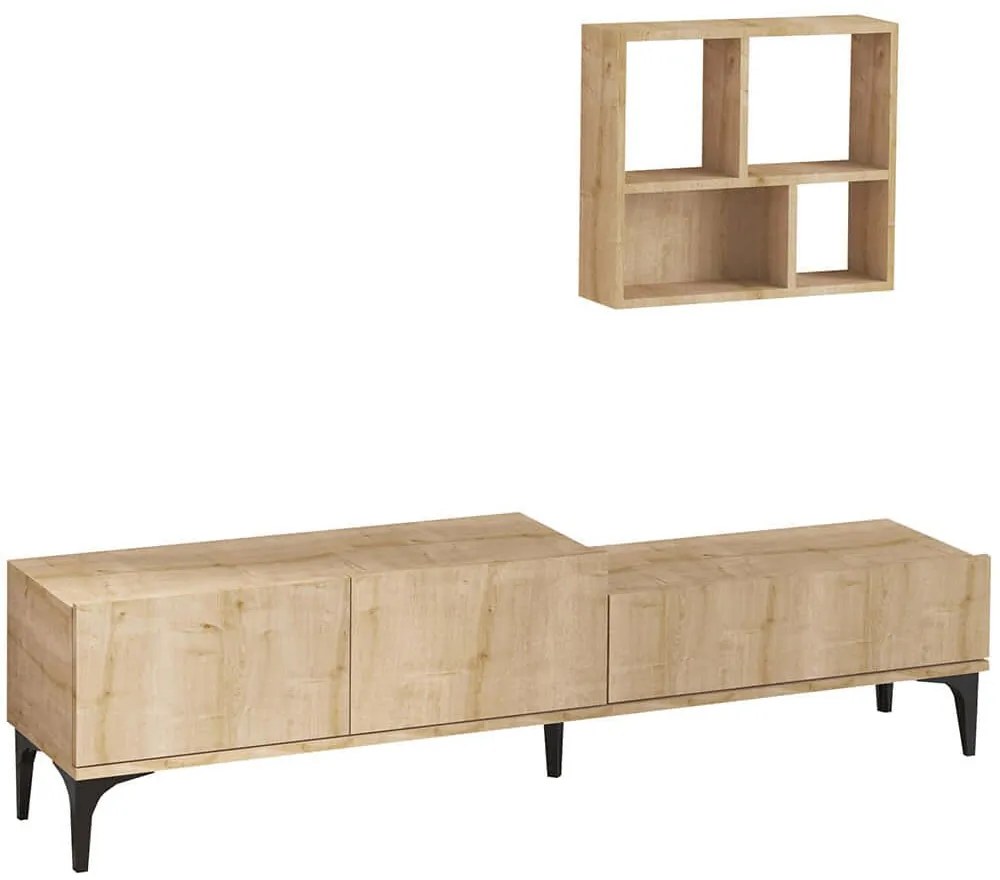 Σύνθεση Τηλεόρασης Lott 393MRD1110 180x35x50cm Oak