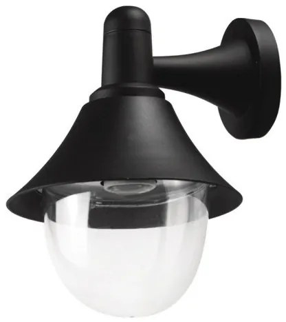 Απλίκα Φωτιστικό Τοίχου 1xE27 Πλαστικό IP44 LP-220 Heronia Lighting-42-0025-Μαύρο 42-0025