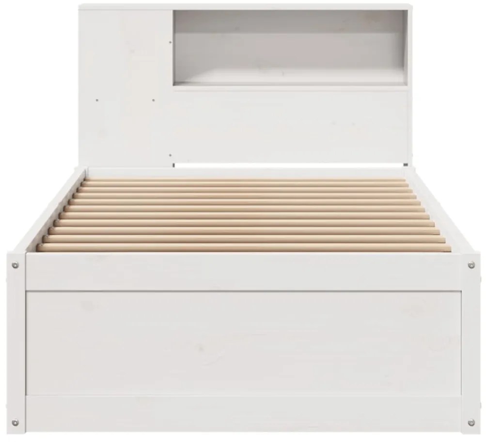 vidaXL Σκελετός Κρεβ. Χωρίς Στρώμα Λευκό 90x200 εκ Μασίφ Πεύκο