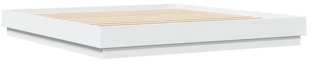 vidaXL Πλαίσιο Κρεβατιού Λευκό 200 x 200 εκ. από Επεξεργασμένο Ξύλο