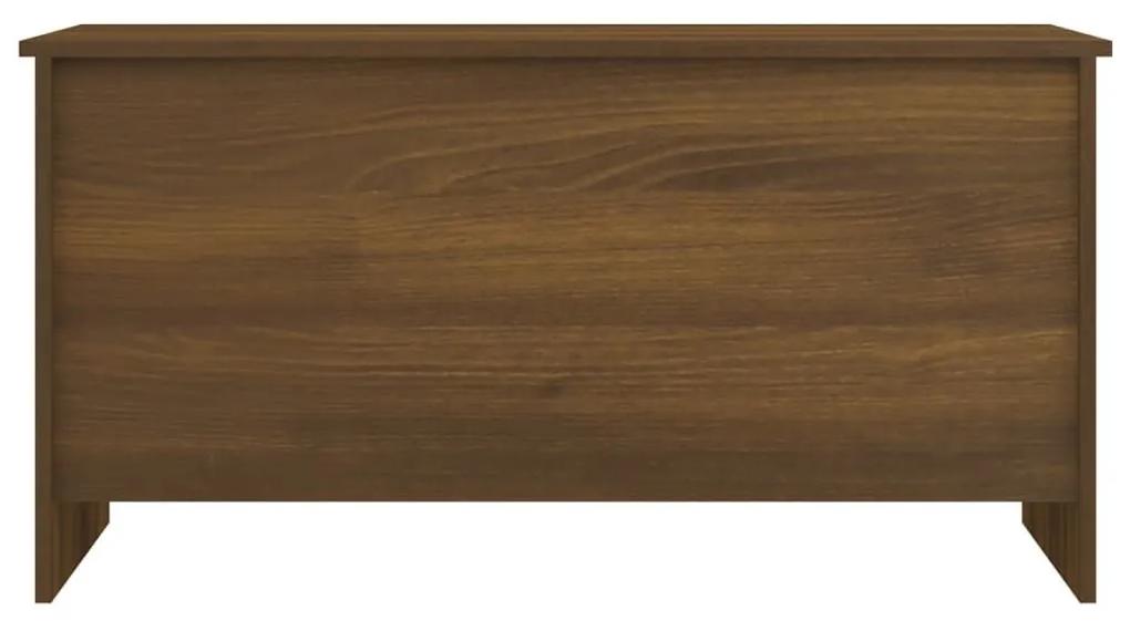 Τραπεζάκι Σαλονιού Καφέ Δρυς 102x55,5x52,5 εκ. Επεξεργ. Ξύλο - Καφέ