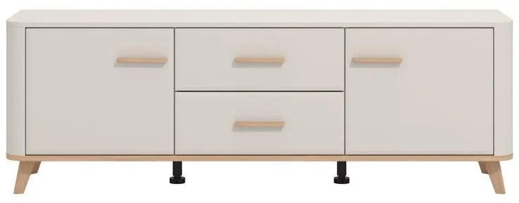 Έπιπλο τηλεόρασης DARWEN 154 3K2F2V Cashmere - Artisan Oak 154x40x53εκ. 154x40x53 εκ.