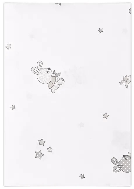 LORELLI ΣΕΝΤΟΝΙ 100/150CM ΧΩΡΙΣ ΛΑΣΤΙΧΟ RABBITS GREY 20051326601