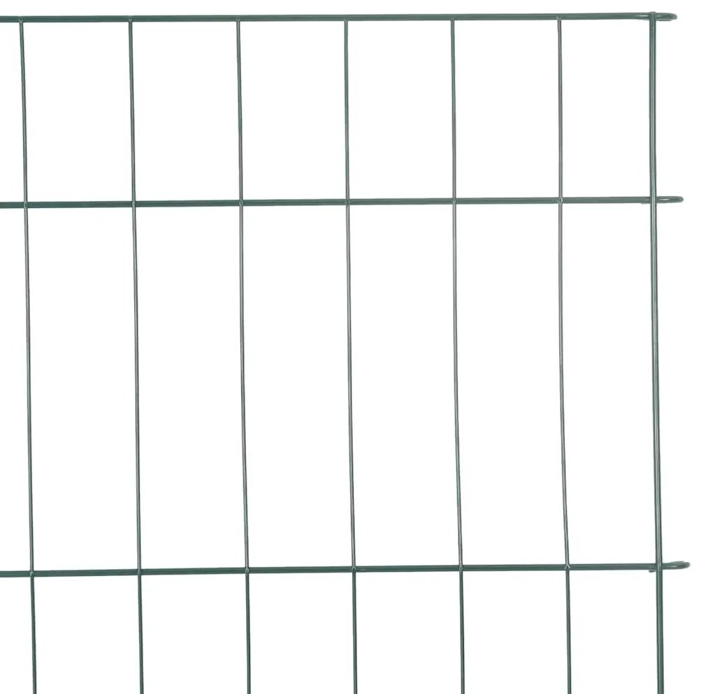 vidaXL Σετ φράχτη για λιμνούλες 8 pcs Πράσινο 50 x 80 cm Ατσάλι