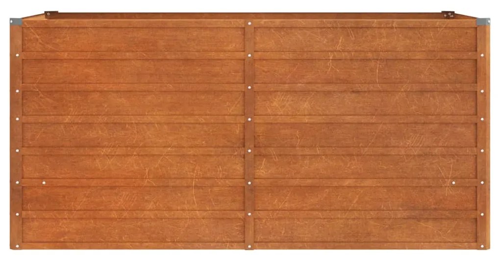 vidaXL Ζαρντινιέρα Σκουριασμένο 160x80x77 εκ. Ατσάλι Σκληρυθέν Αέρα