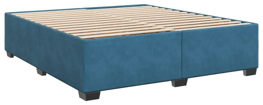 ΚΡΕΒΑΤΙ BOXSPRING ΜΕ ΣΤΡΩΜΑ ΣΚΟΥΡΟ ΜΠΛΕ 200X200 ΕΚ. ΒΕΛΟΥΔΙΝΟ 3285309