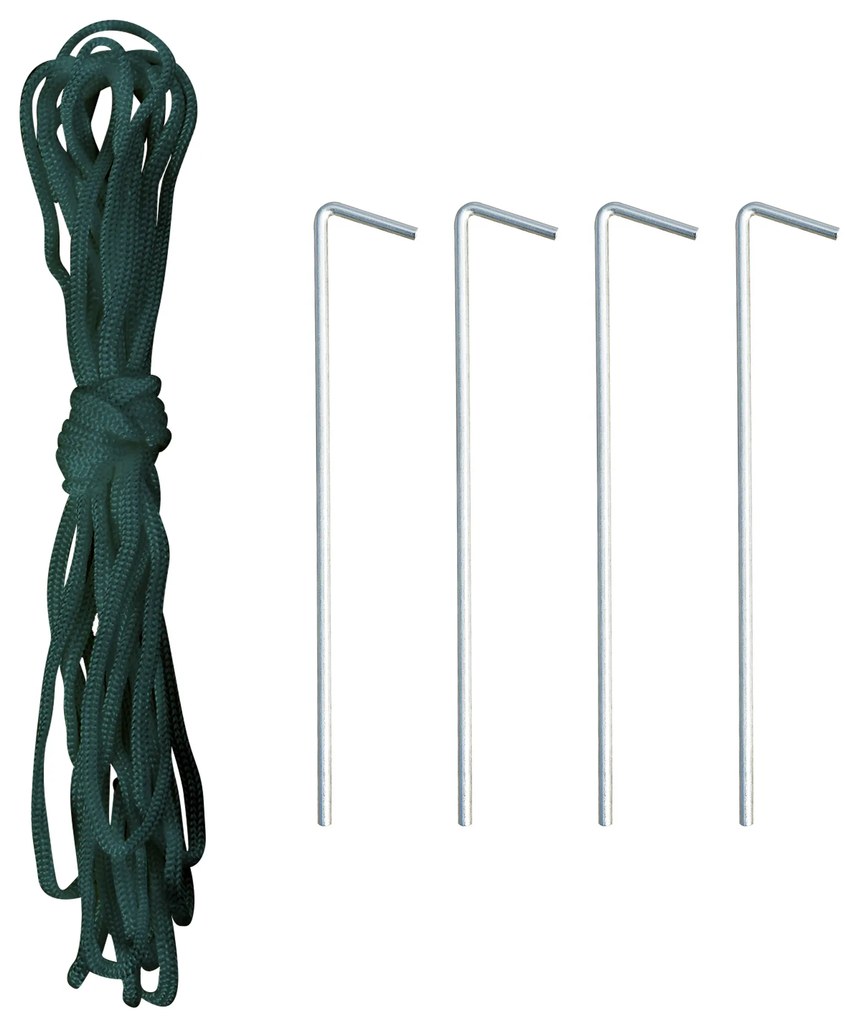 Outsunny Θερμοκήπιο με καμάρα, 6 παράθυρα με δίχτυ, διαφανές κάλυμμα, μεταλλικός σκελετός, 3,95 x 1,95 x 1,90μ, Πράσινο