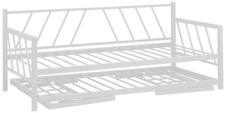 Καναπές - Κρεβάτι Remmie Μέταλλο Λευκό 198x94x86 εκ. 198x94x86 εκ.