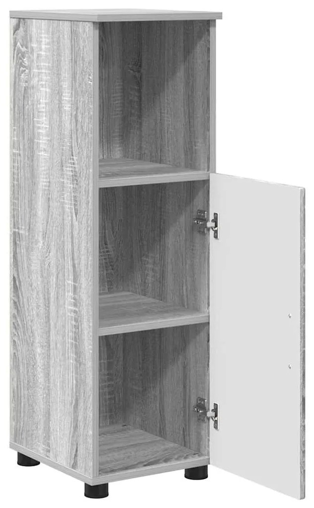 vidaXL Σετ Επίπλων Μπάνιου με πόρτα 3 pcs Γκρι sonoma 61 x 35 x 64 εκ.