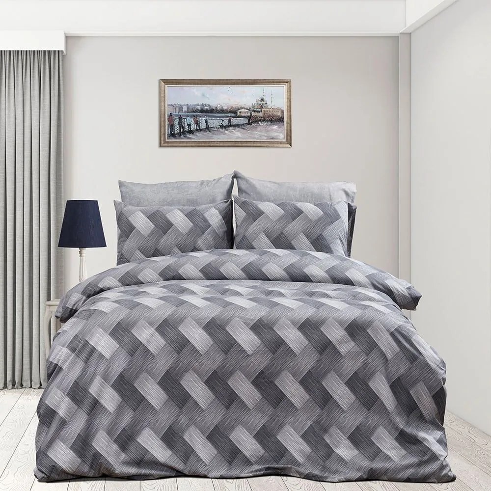 Πάπλωμα Αλκμήνη 452 Grey DimCol Μονό 160x240cm Βαμβάκι-Πολυέστερ