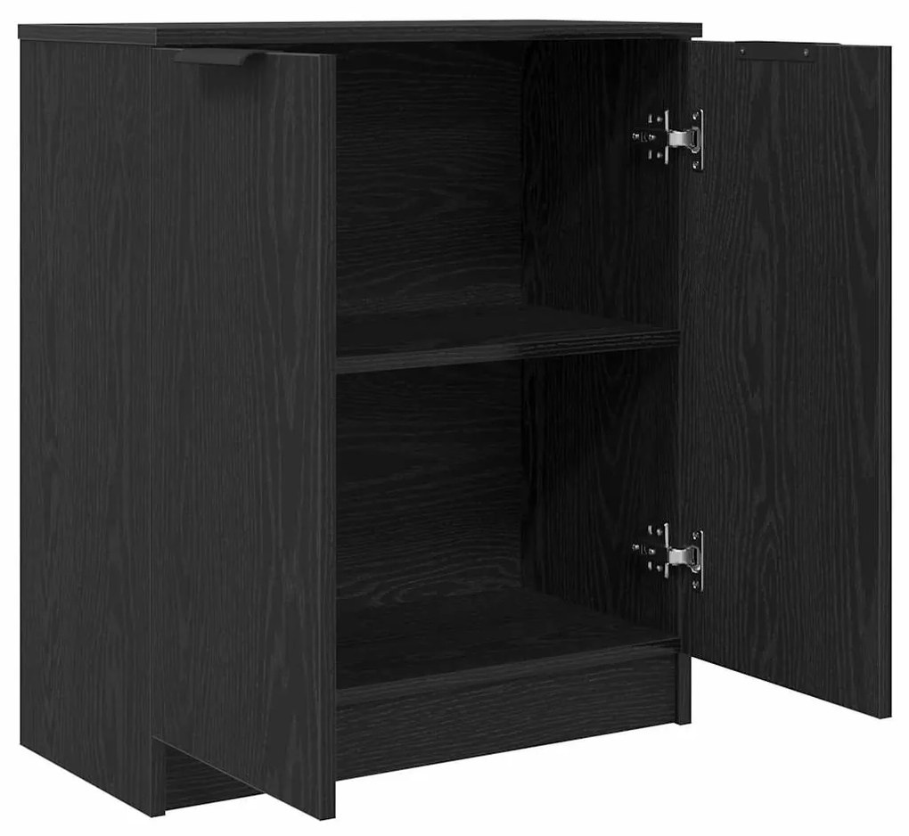 vidaXL Πλαϊνό γραφείο Μαύρο 60 x 30 x 70 εκ. Επεξεργασμένο ξύλο