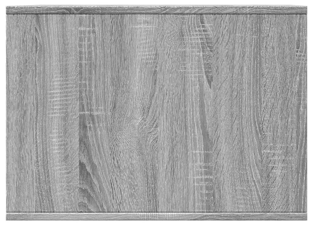 Τουαλέτα Γάτας Περίφραξη Γκρι Sonoma 47x59x42εκ Επεξεργασμ Ξύλο - Γκρι
