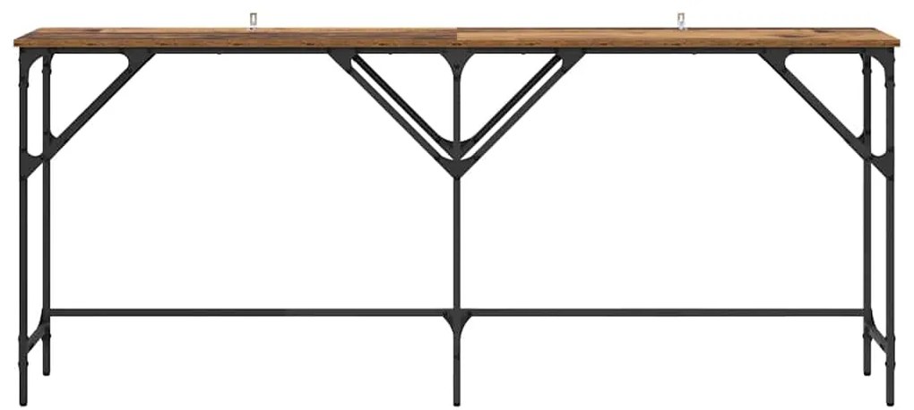 vidaXL Τραπέζι κονσόλας Παλαιό ξύλο 180 x 29 x 75 εκ