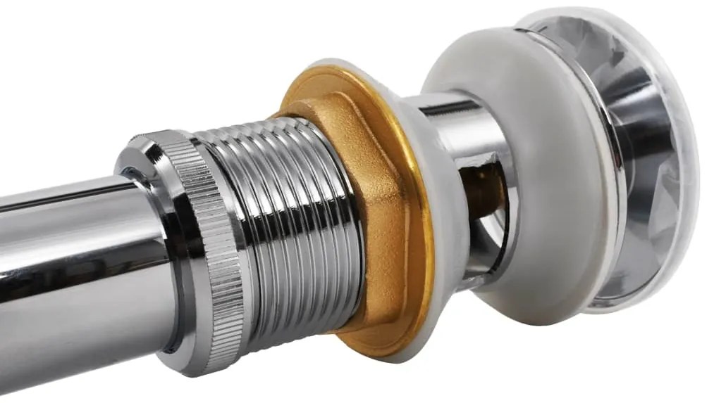 vidaXL Βαλβίδα Νιπτήρα Μπάνιου Τύπου Pop Up από Ανοξείδωτο Ατσάλι