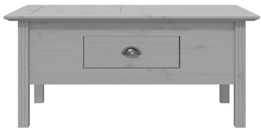 vidaXL Τραπέζι Σαλονιού BODO Γκρι 100x55x46 εκ. Μασίφ Ξύλο Πεύκου