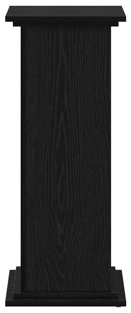 vidaXL Βάση φυτών Μαύρη δρυς 33 x 33 x 80 cm Επεξεργασμένο ξύλο