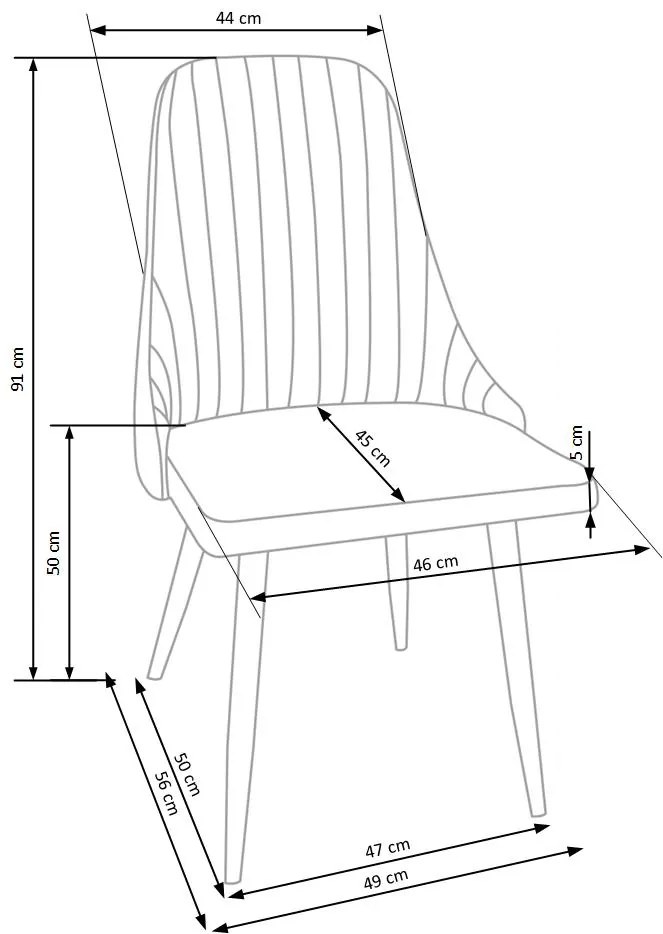 K285 chair, color: beige DIOMMI V-CH-K/285-KR-BEŻOWY