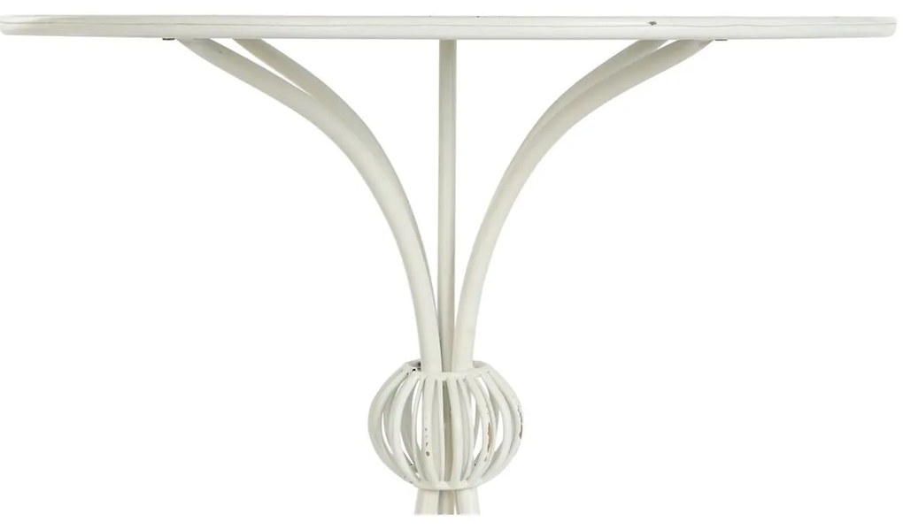 Βοηθητικό Τραπέζι DKD Home Decor 81 x 81 x 81,5 cm Μέταλλο Λευκό
