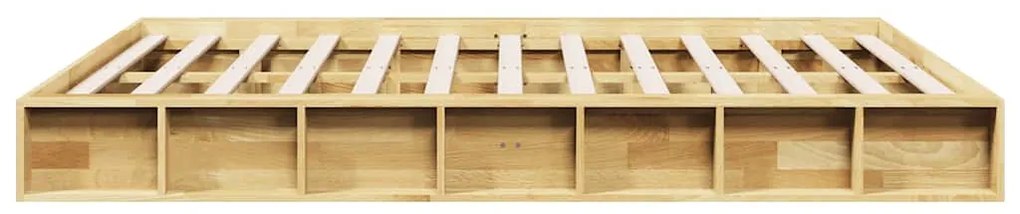 Πλαίσιο κρεβατιού χωρίς στρώμα 150x200 cm μασίφ ξύλο δρυς 3324124