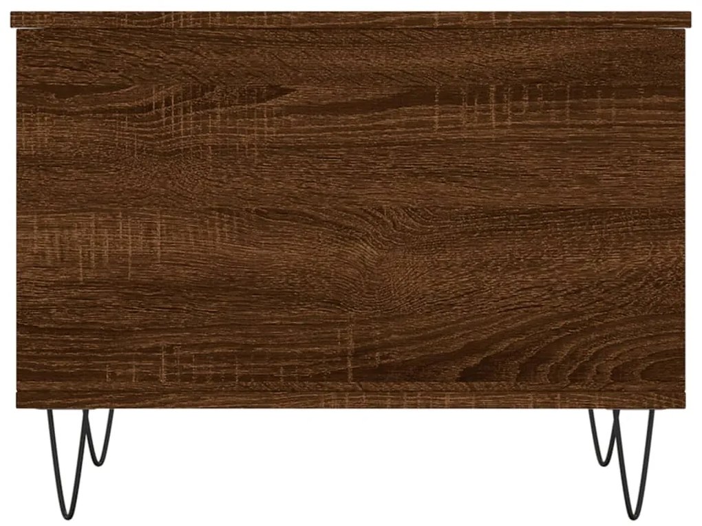 vidaXL Τραπεζάκι Σαλονιού Καφέ Δρυς 60x44,5x45 εκ. Επεξεργασμένο Ξύλο