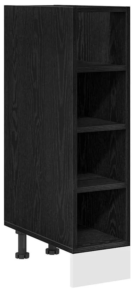 vidaXL Βάση Ντουλάπας Κουζίνας με ράφι Μαύρη δρυς 20 x 44,5 x 81,5 εκ.