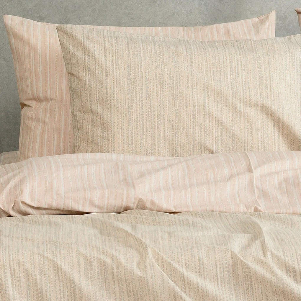 Ζεύγος Μαξιλαροθήκες (50x70) Melinen Casual Line Nika Ecru-Beige