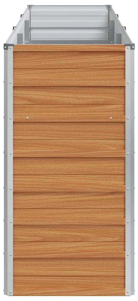 vidaXL Υπερυψωμένη Ζαρντινιέρα Ανοιχτό καφέ 240 x 40 x 77 cm