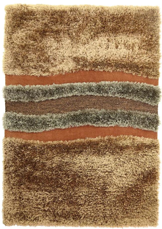 Χειροποίητο Χαλί White Tie 003 BROWN Royal Carpet &#8211; 140×200 cm 140X200
