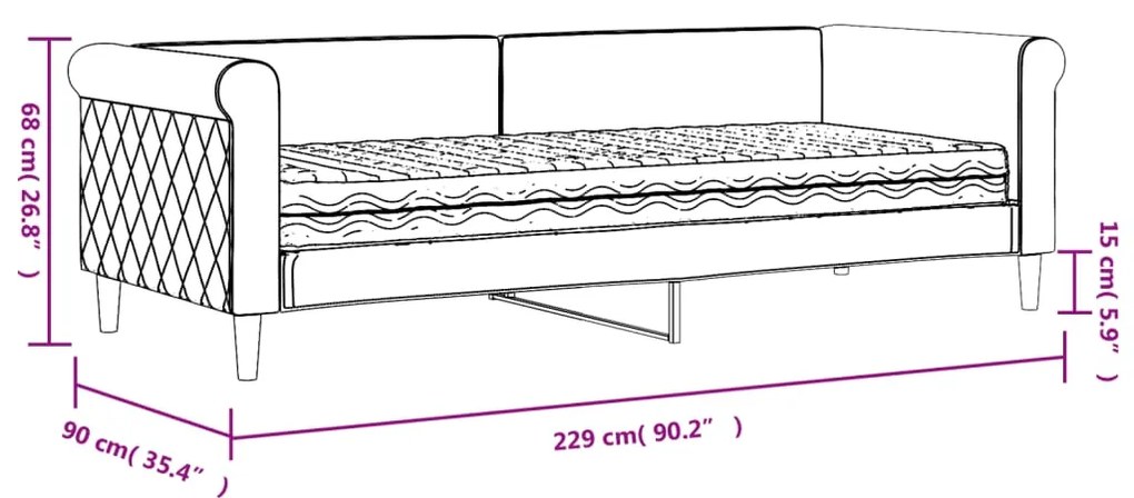 ΚΑΝΑΠΕ ΚΡΕΒΑΤΙ ΜΕ ΣΤΡΩΜΑ ΣΚΟΥΡΟ ΠΡΑΣΙΝΟ 80 X 200 ΕΚ. ΒΕΛΟΥΔΙΝΟΣ 3197742