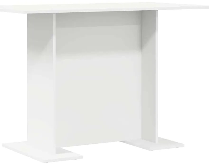 vidaXL Τραπεζαρία Λευκό 110 x 60 x 75 cm Επεξεργασμένο ξύλο